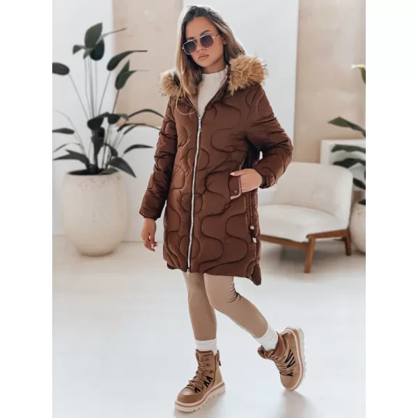  Ženska jakna DSTREET TY4936 RJAVA 