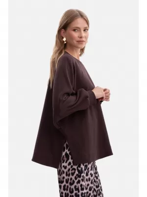 Ženski pulover BEWEAR B306 TEMNA ČOKOLADA