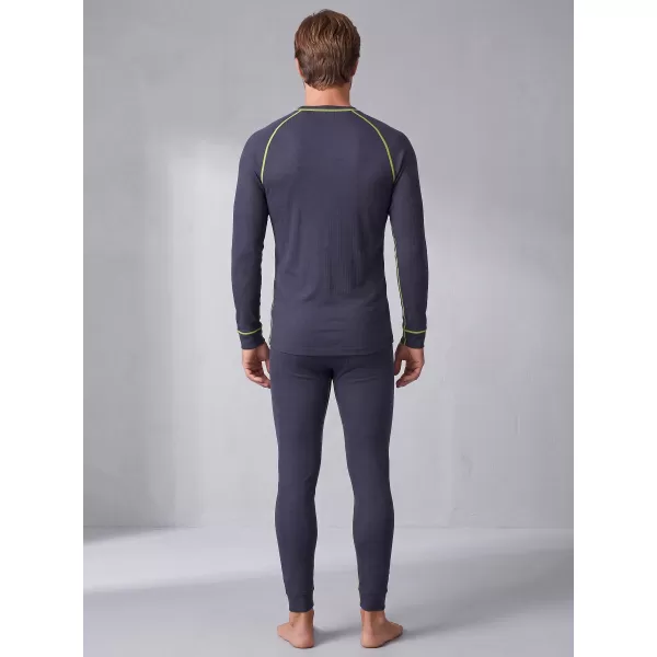  Moški termo komplet ALTISPORT GAIN TEMNO SIVA/LIMETA 