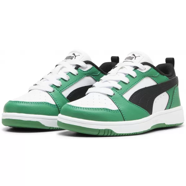 Škornji PUMA REBOUND V6 LO PS 39383405 PUMA BELA/PUMA ČRNA/ZELENA 