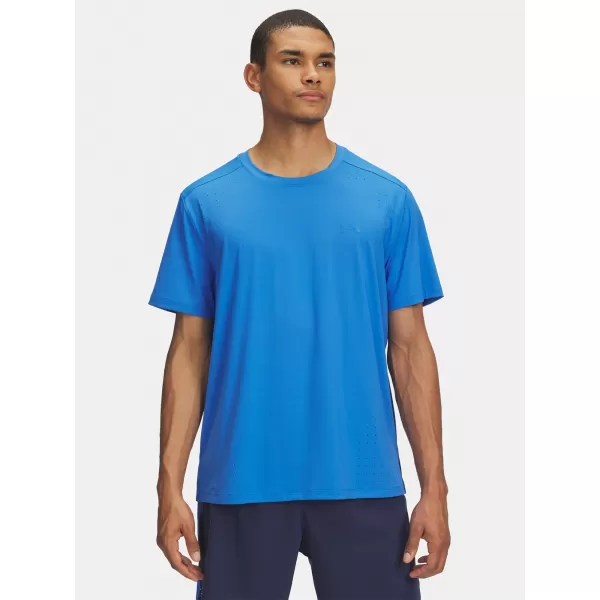 Moška majica s kratkimi rokavi UNDER ARMOUR UA LAUNCH ELITE SHORTSLEEVE 1389802-402 MODRA 