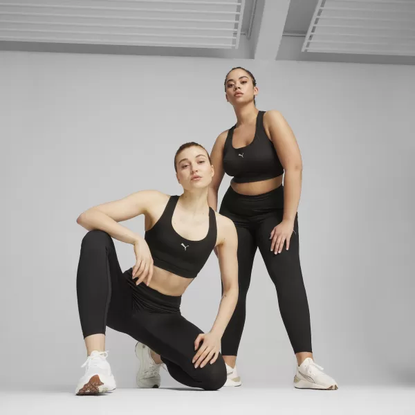  Damski nedrček PUMA 4KEEPS RUN BRA - MID 52495301 PUMA ČRNA 