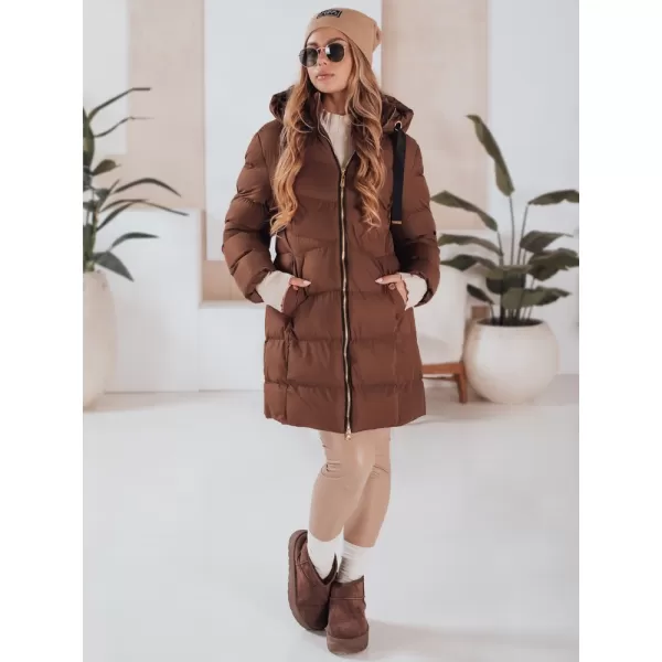  Ženska jakna DSTREET TY4919 RJAVA 