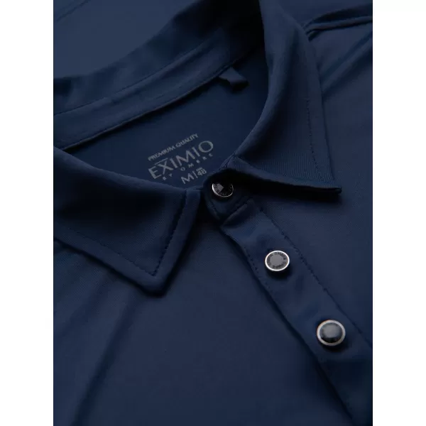  Srajca OMBRE OM-POLS-0139 MORNARSKO MODRO 