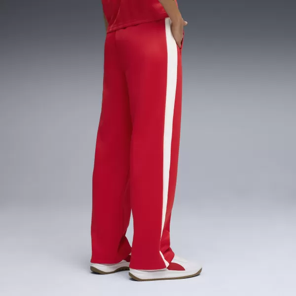  Ženske trenirke PUMA T7 ALWAYS ON STRAIGHT TRACK PANTS OP 62979711 ZA VSE ČASE RDEČE 