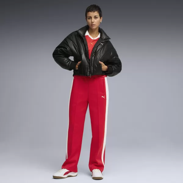  Ženske trenirke PUMA T7 ALWAYS ON STRAIGHT TRACK PANTS OP 62979711 ZA VSE ČASE RDEČE 