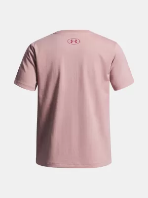 Dekliška majica s kratkimi rokavi UNDER ARMOUR UA BIG LOGO SS ROZA