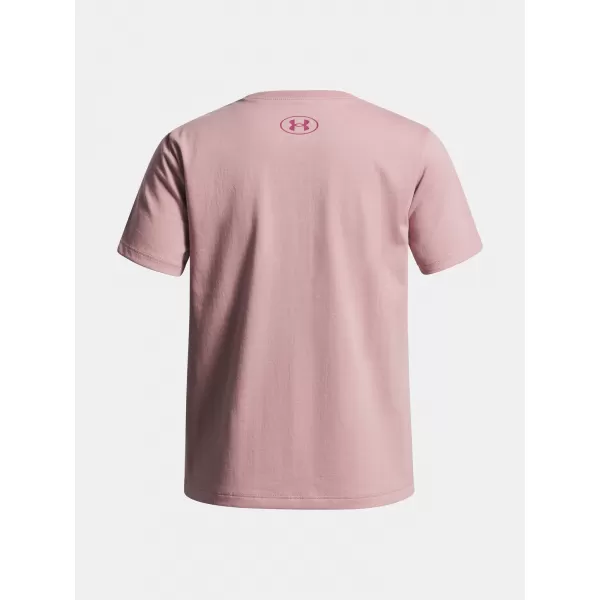  Dekliška majica s kratkimi rokavi UNDER ARMOUR UA BIG LOGO SS ROZA 