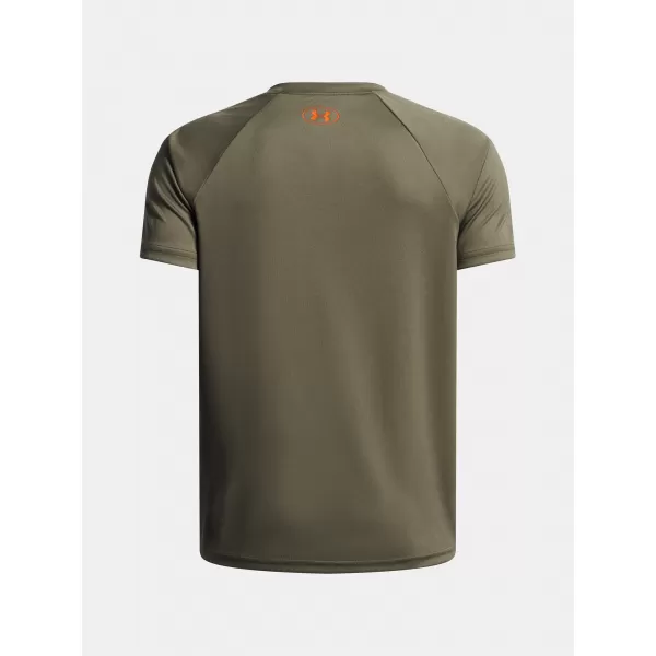  Fantovska majica s kratkimi rokavi UNDER ARMOUR UA TECH SPLIT WORDMARK SS 1383010-390 ZELENA 