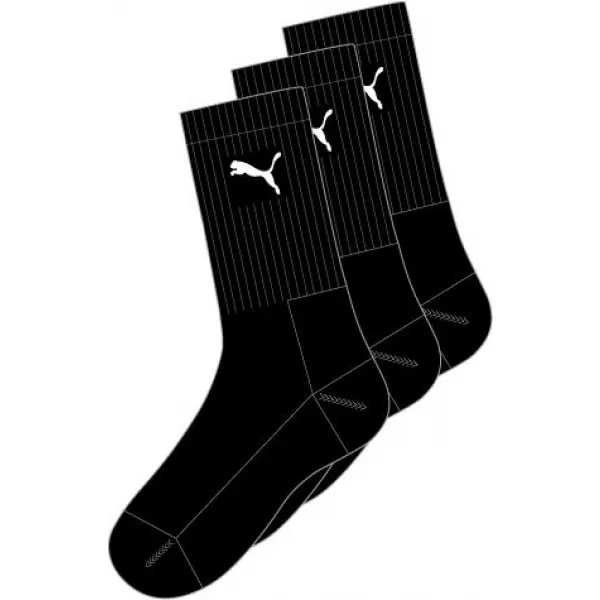  Moške nogavice PUMA CREW SOCK 3P 88035501 ČRN 