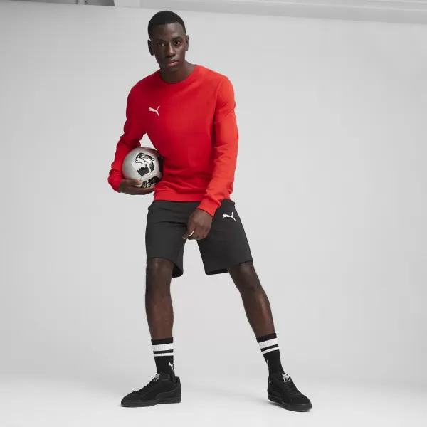  Moška jopica PUMA TEAMGOAL CASUALS CREW NECK S 658592_01 PUMA RED/PUMA WHITE 