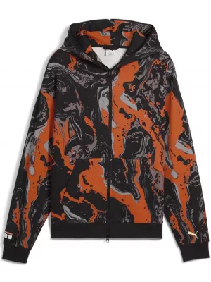 Pánská bunda PUMA LAFRANCE HEEM ERA FULL ZIP 63247101 ORANGE GLO/AOP