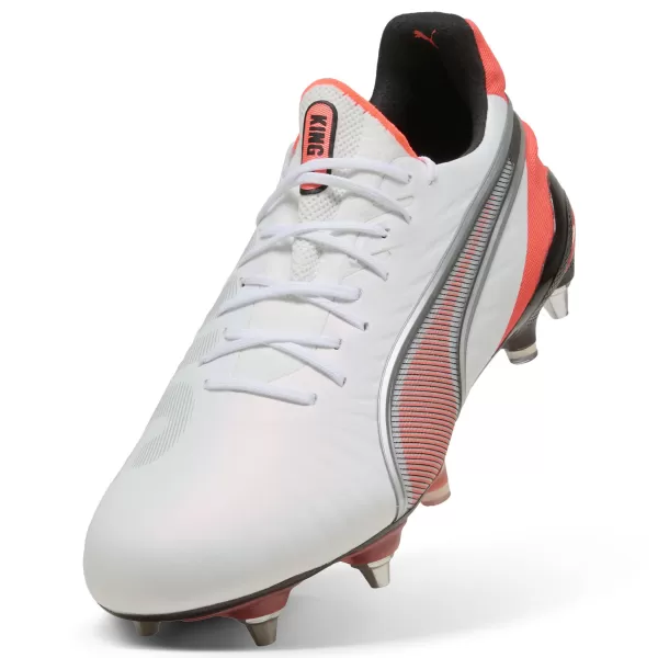  Moški nogometni škornji PUMA KING ULTIMATE MXSG 10881701 PUMA WHITE/PUMA SILVER 