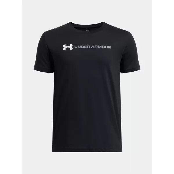  Fantovska majica s kratkimi rokavi UNDER ARMOUR UA B LOGO WORDMARK SS 1389963-001 ČRNA 