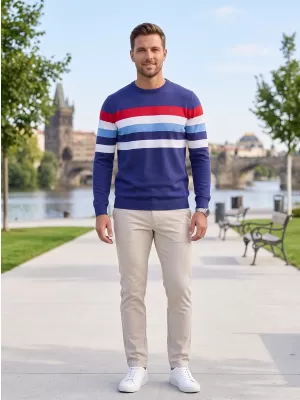 Moški pulover ALTISPORT GABRIEL TEMNO MODRA
