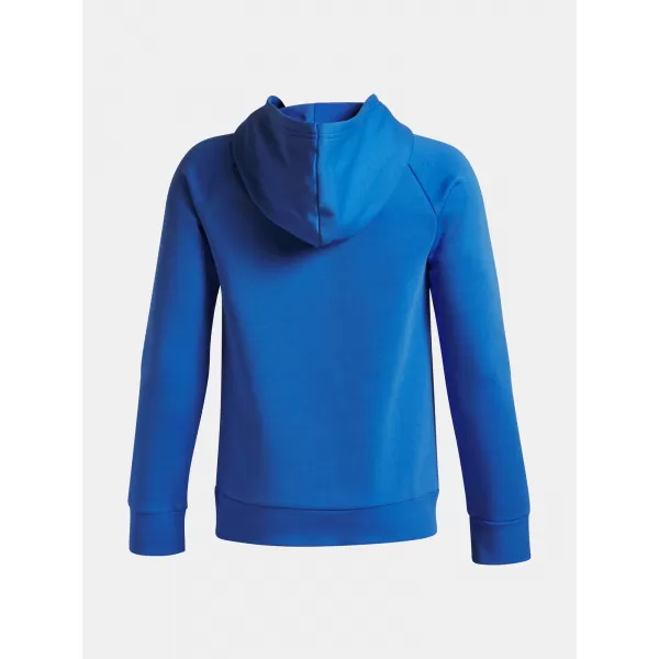  Fantovski pulover UNDER ARMOUR UA RIVAL FLEECE BL HOODIE 1379791-402 MODRA 