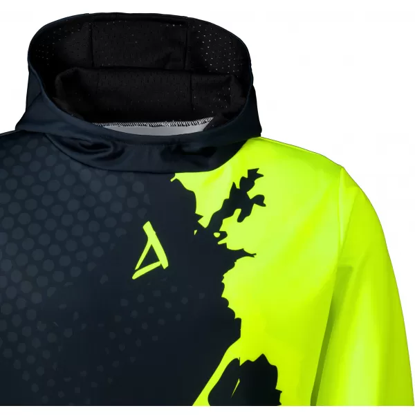  Moški vrhunski funkcionalni pulover ALTISPORT VOJ/ALM112MI01 ČRNO-FLUO RUMENA 
