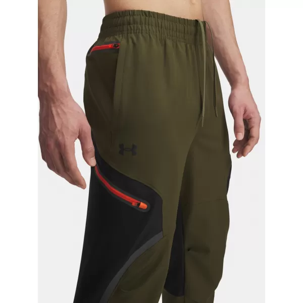  Moške športne hlače UNDER ARMOUR UA UNSTOPPABLE CARGO PANT 1390256-308 ZELENA 