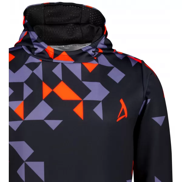  Moški vrhunski funkcionalni pulover ALTISPORT VOJ/ALM108MI01 ČRNO-ORANŽNA 