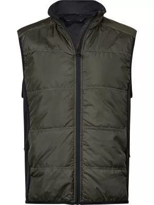 Moški telovnik TEE JAYS | TJ 9114 GLOBOKO ZELENA/ČRNA