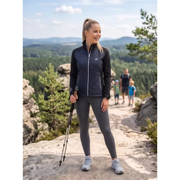  Ženska hibridna jakna ALTISPORT GAIL ČRNA 