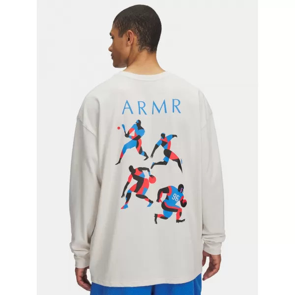  Moška majica s kratkimi rokavi UNDER ARMOUR UA HWT MODERN SPORT OS LS 6004885-110 BELA 