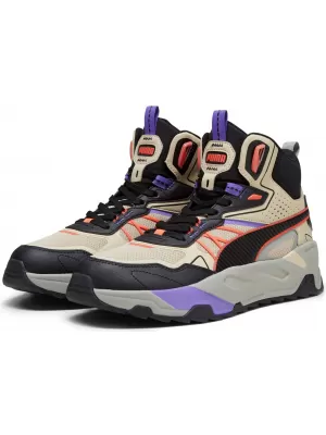 Škornji PUMA TRINITY MID HYBRID 39232703 GRANOLA/ČRNA/OGNJENA KORALA