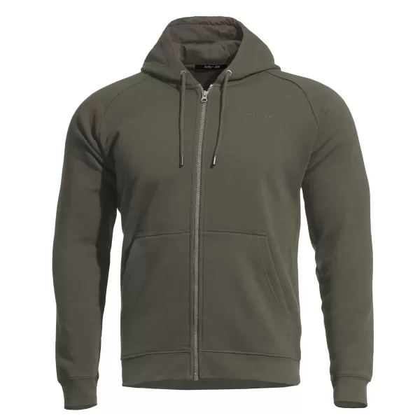  Pulover PENTAGON GRIFFIN HOOD SWEATER K09039 RJAVO SIVA 