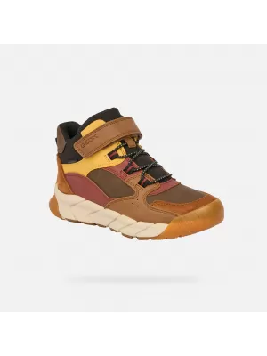 Fantovski gležnjarji GEOX FLEXYPER PRO BOY B J56NBA0ME22C6FN6 RJAVA