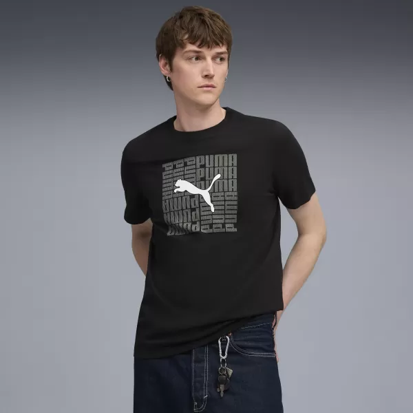  Srajca PUMA GRAPHIC BOX TEE 68803101 PUMA ČRNA 