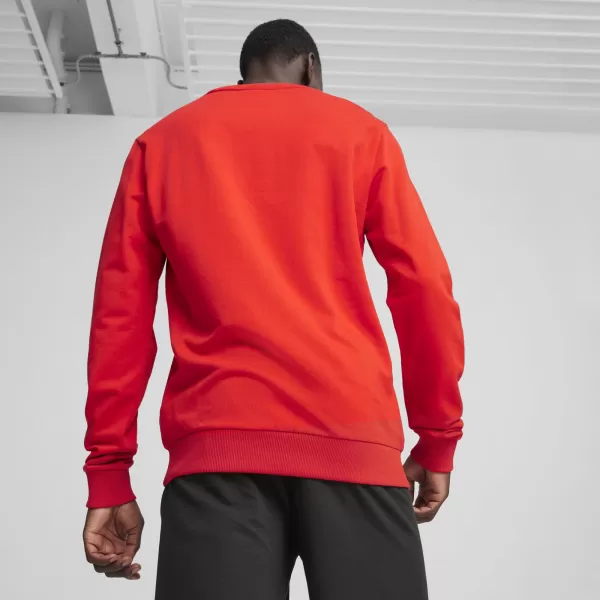  Moška jopica PUMA TEAMGOAL CASUALS CREW NECK S 658592_01 PUMA RED/PUMA WHITE 