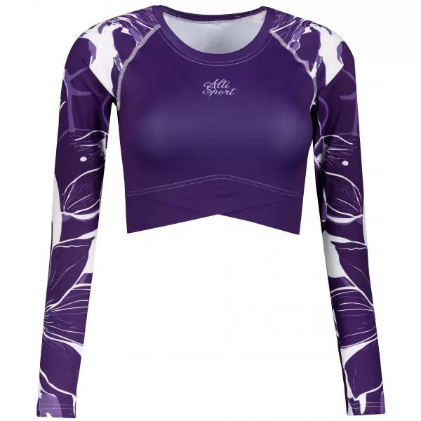  Ženski funkcionalni vrhunski kratki top ALTISPORT VOJ/ALW114TR04 VIJOLIČNA 