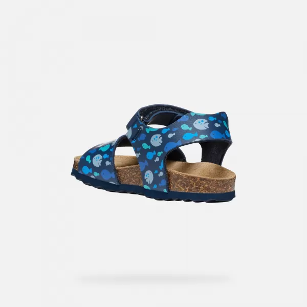  Sandale za fante GEOX CHALKI TEMNO MODRA 