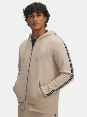 Moški pulover UNDER ARMOUR UA ICON FLEECE FZ TAPING 1390298-299 RJAVA