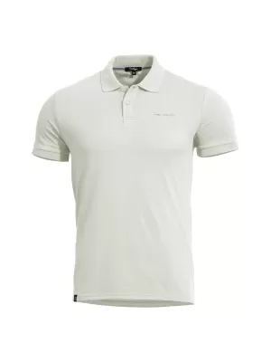 Moška majica s kratkimi rokavi z ovratnikom PENTAGON MOTH PIQUET POLO SHIRT K09047 BELA