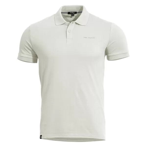  Moška majica s kratkimi rokavi z ovratnikom PENTAGON MOTH PIQUET POLO SHIRT K09047 BELA 