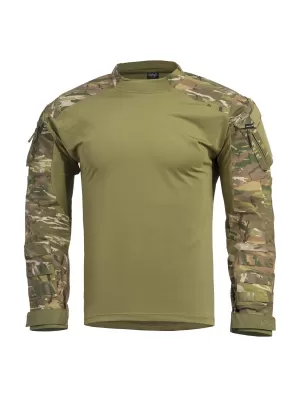 Majica s kratkimi rokavi PENTAGON WOLF COMBAT SHIRT CAMO K02025 TRAVNIK