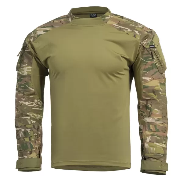  Majica s kratkimi rokavi PENTAGON WOLF COMBAT SHIRT CAMO K02025 TRAVNIK 