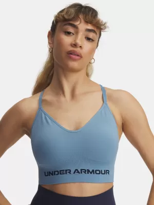Ženski nedrček UNDER ARMOUR VANISH SEAMLESS LOW BRA 1384417-418 MODRA