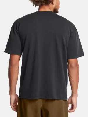 Moška majica s kratkimi rokavi UNDER ARMOUR UA M HW OS LOGO WASH SS 1389147-001 ČRNA