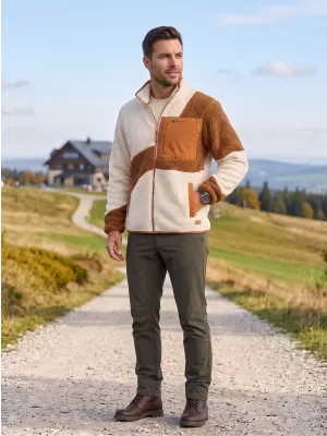 Moški pulover iz flisa ALTISPORT GANAN BEŽ