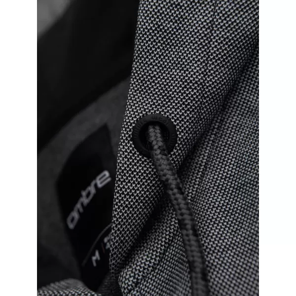  Moški pulover OMBRE OM-SSZP-0210 SIVA/ČRNA 