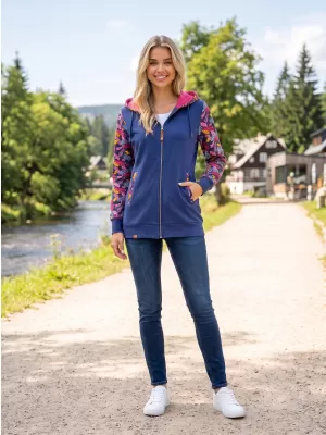 Damske trenirke ALTISPORT GALAH TEMNO MODRA