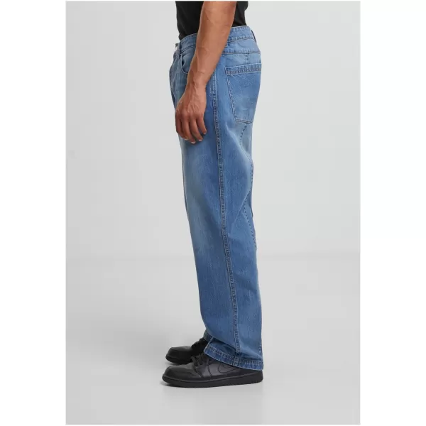  Moške kavbojke URBAN CLASSICS TB7605 SREDNJE TEMNO MODRO OPRANO 