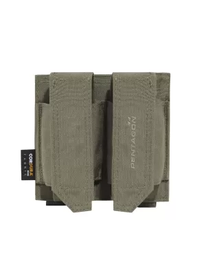 Ohišje PENTAGON DOUBLE FB POUCH K17093 RJAVO SIVA