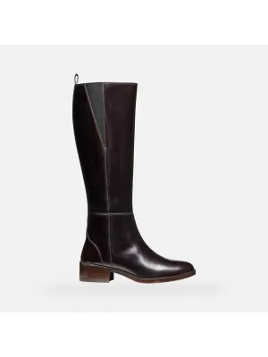 Ženski škornji GEOX CAMEXIA G009526 TEMNO RJAVA