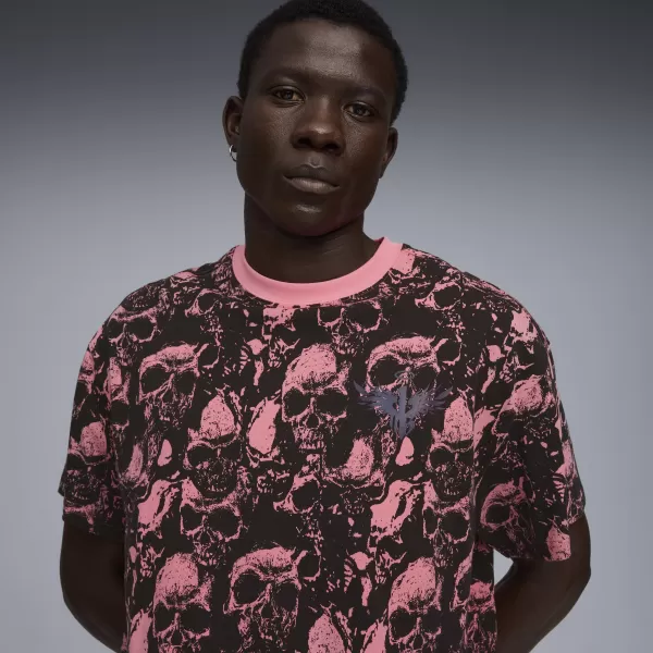  Srajca PUMA WORLD TOUR-NAMENT AOP TEE 63235601 SONCE UDARI/AOP 