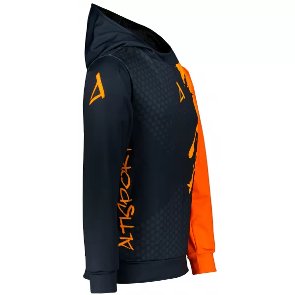  Moški vrhunski funkcionalni pulover ALTISPORT VOJ/ALM112MI01 ČRNO-FLUO ORANŽNA 