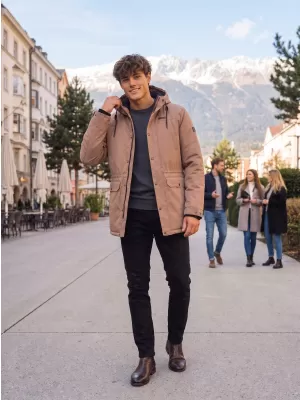 Moška zimska jakna ALTISPORT GERRY RJAVA