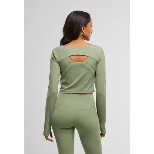  Ženska majica s kratkimi rokavi URBAN CLASSICS TB7807 MATCHA ZELENA 